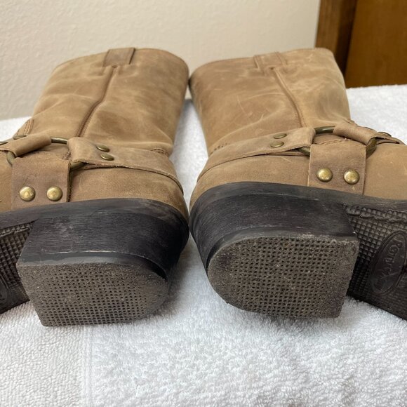 Penny Loves Kenny Harness Leather Bike Boots 6m - Picture 4 of 10